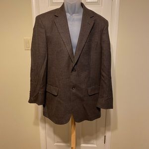 PRONTO-UOMO - Mens Italian brown & tan tweed blazer, Size: 40R